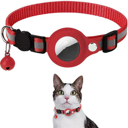 Pet Collar With Bell Airtag Reflective Collar - Pampered Pets