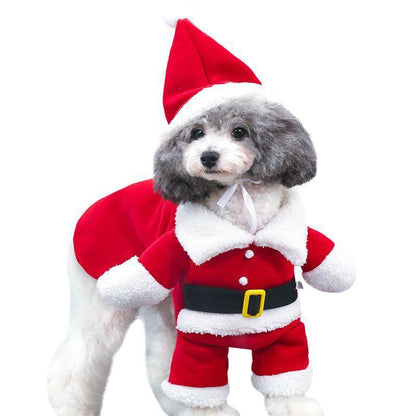 Pet Christmas Decoration Costume Pet Standing Costume - Pampered Pets