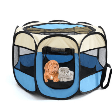 Fast folding octagonal pet fence, 600D Oxford cloth, waterproof and catching cat, dog cage, pet cage - Pampered Pets