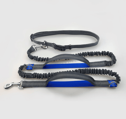 Multi-function running/ reflective/ pull/ dual elastic dog leash - Pampered Pets