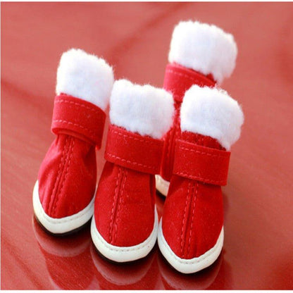 Pet christmas shoes - Pampered Pets