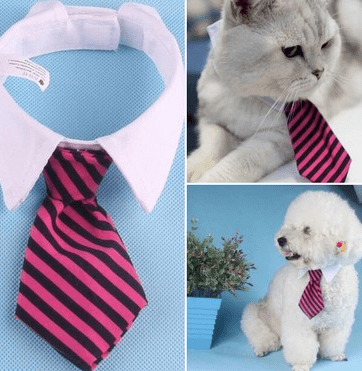 Pet bow tie tie child baby tie cartoon print small tie spot wholesale dog tie - Pampered Pets