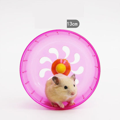 Hamster running wheel hamster cage large runner golden silk bear sports ball - Pampered Pets