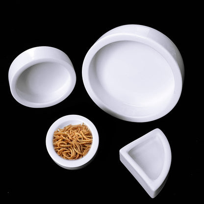 Reptile Escape Prevention Ceramic Food Bowl.