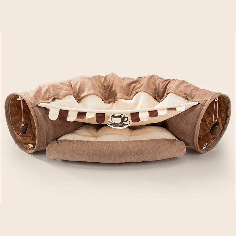 Collapsible Cat Tunnel Durable Washable Collapsible - Pampered Pets