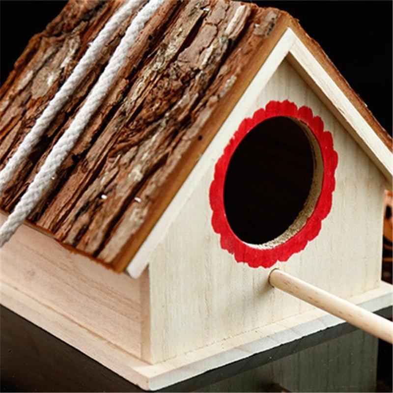 Bird House Bird Nest Outdoor Tree Parrot Breeding Box - Pampered Pets