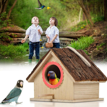 Bird House Bird Nest Outdoor Tree Parrot Breeding Box - Pampered Pets