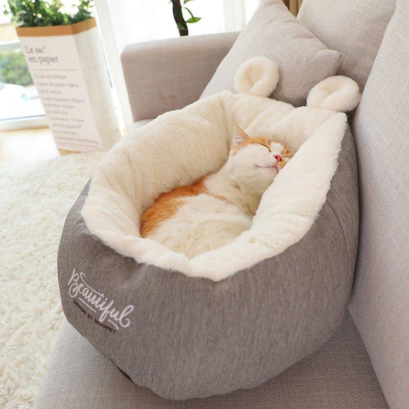 Pet Dog Bed Warming Soft Sleeping Bag Cushion Puppy Kennel - Pampered Pets