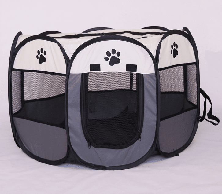 Fast folding octagonal pet fence, 600D Oxford cloth, waterproof and catching cat, dog cage, pet cage - Pampered Pets