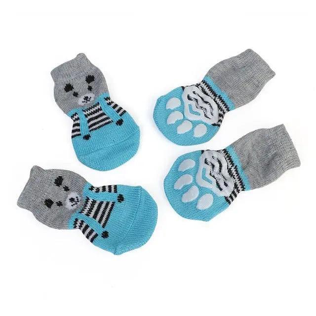 4Pcs Set Knitted Pet Socks - Pampered Pets