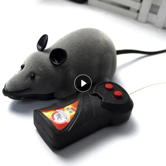 Plush Mouse Mechanical Motion Rat Wireless Remote Electronic Rat Kitten Novelty Funny Pet Supplies Pets Gift Cat Toys Cat Puppyt - Image #1