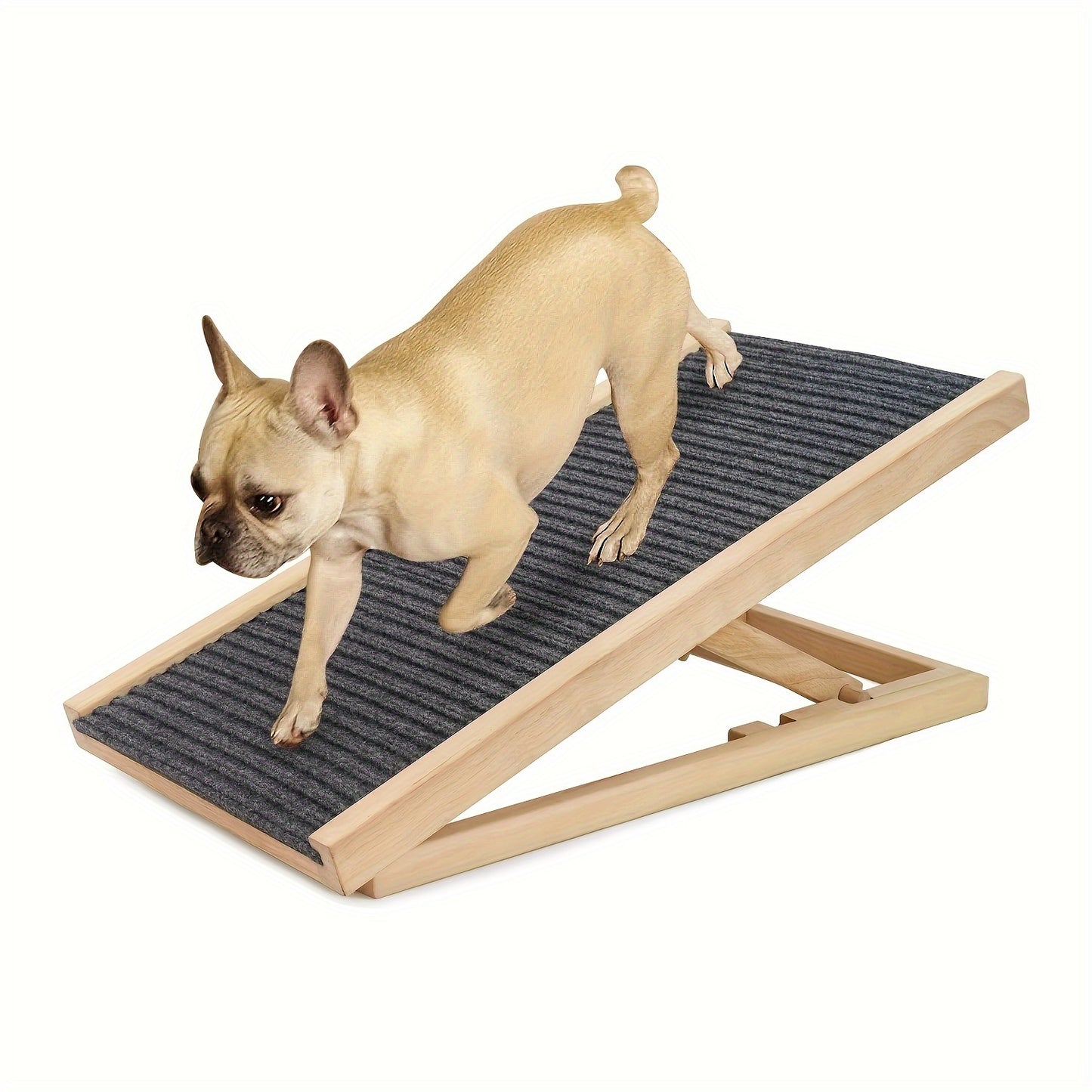 Adjustable Wooden Pet Staircase, With Different Heights And Slopes For Dogs For Getting On The Sofa, And Getting On The Bed