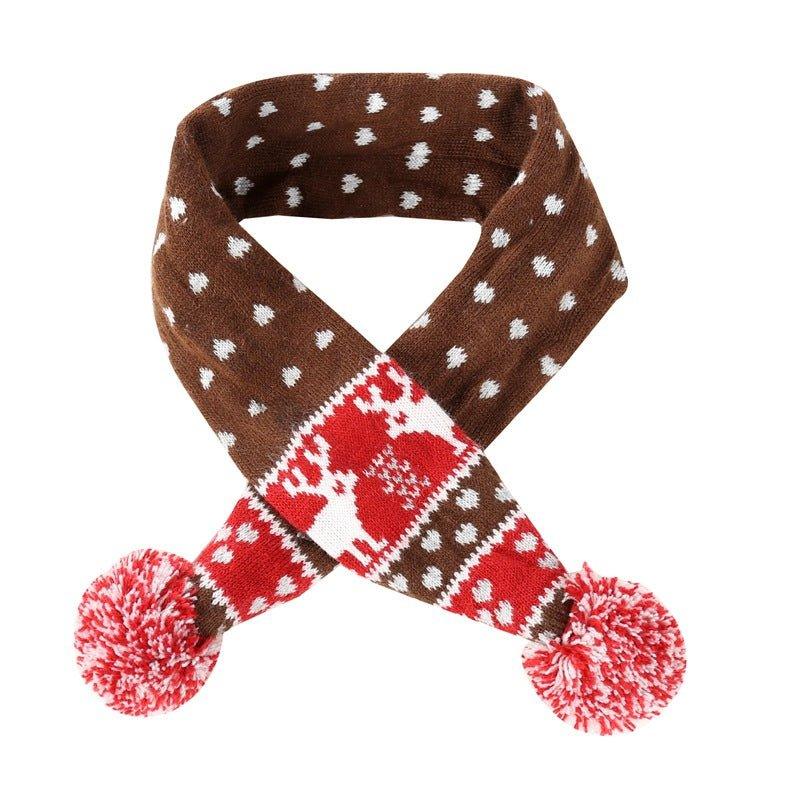 Pet christmas wool scarf - Pampered Pets