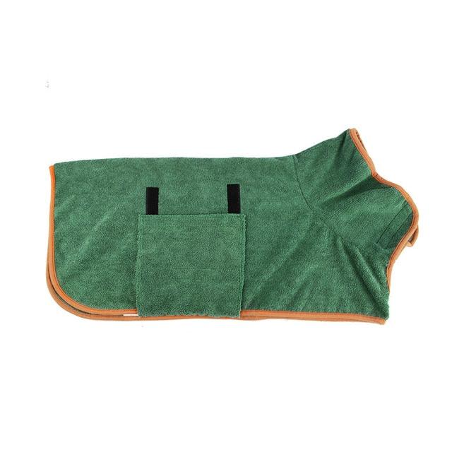 Microfiber Absorbent Pet Drying Coat - Pampered Pets