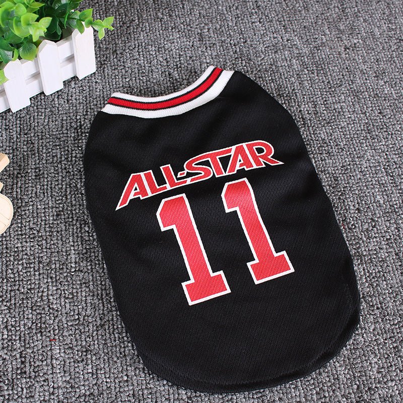 Hot World Cup Ball Spring And Summer Dog Vest Pet Supplies.