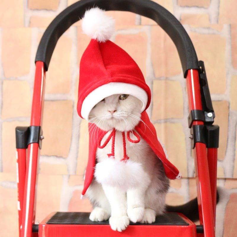 Cat christmas clothes pet cape - Pampered Pets