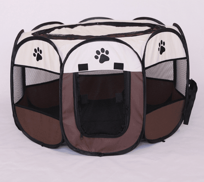 Fast folding octagonal pet fence, 600D Oxford cloth, waterproof and catching cat, dog cage, pet cage - Pampered Pets