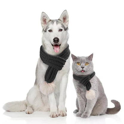 Pet christmas wool scarf - Pampered Pets