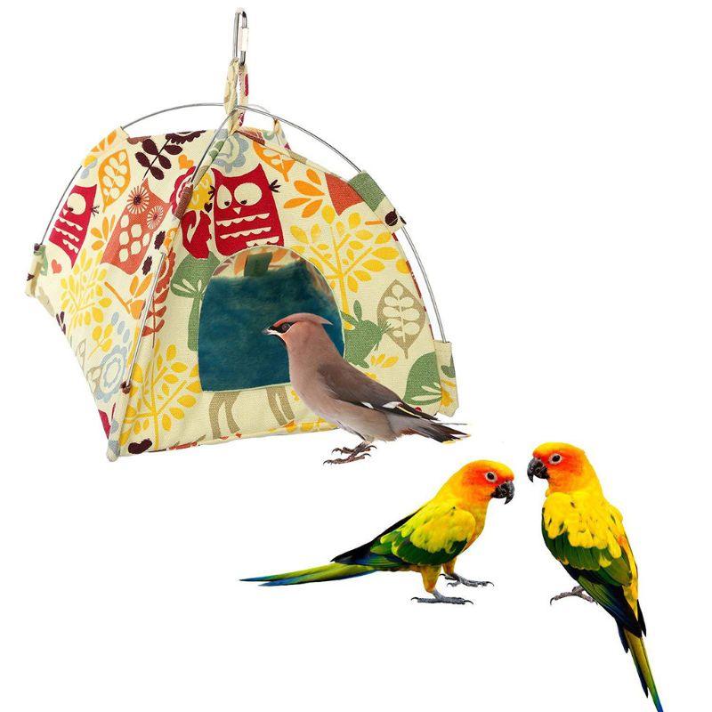 New Hanging Canvas Parrot Tent Bird Cage Pet Universal Bird Tent Hammock Small Pet Nest - Pampered Pets