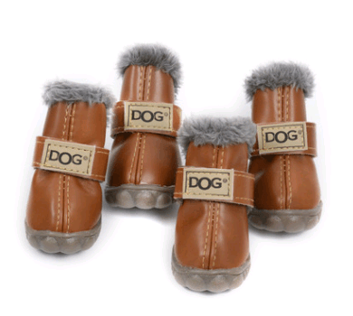 Dog Thick Snow Boots Keep Warm Teddy Autumn And Winter VIP Shoes - Pampered Pets