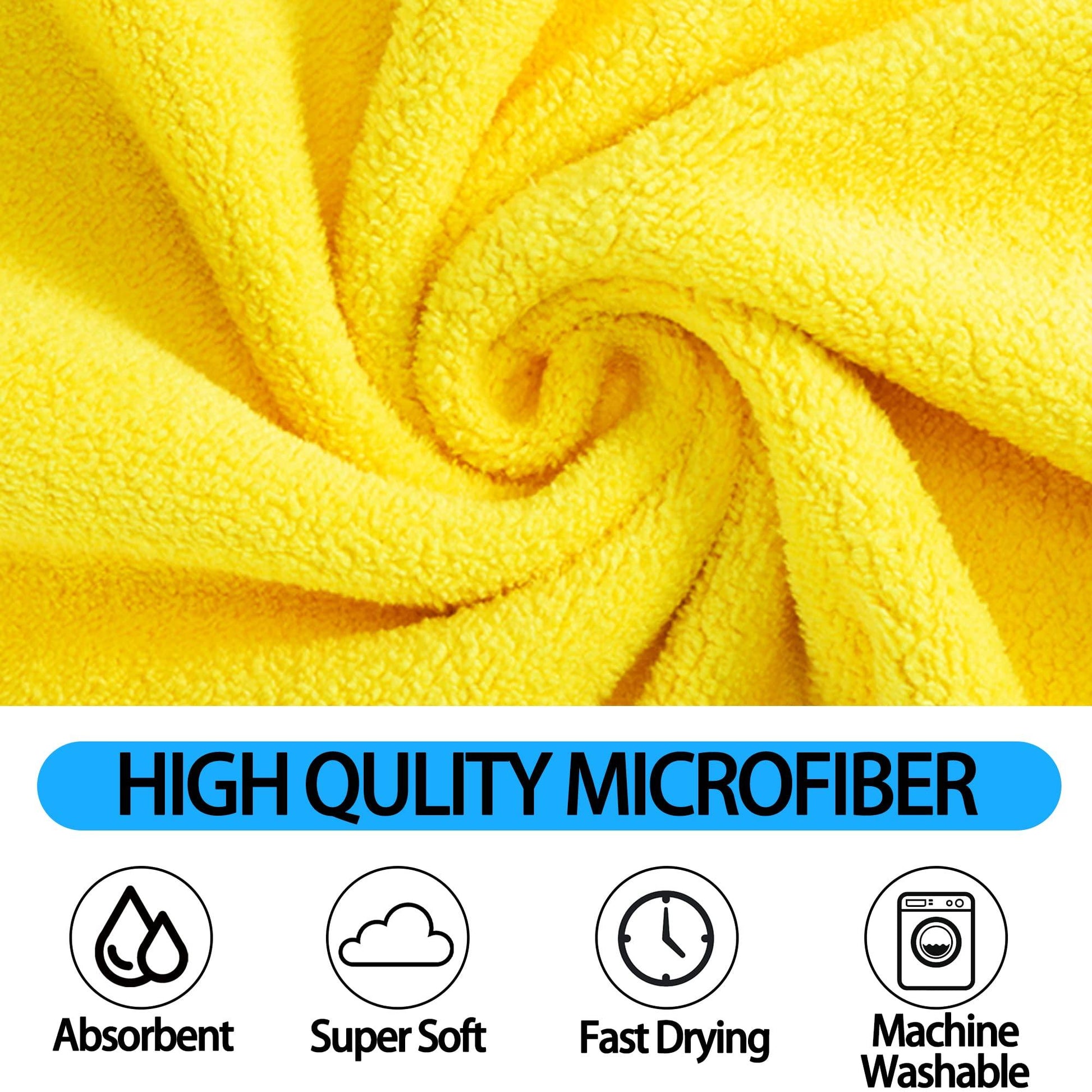 Dog Towels For Drying Dogs Drying Towel Dog Bath Towel, Quick-drying Pet Dog And Cat Towels Soft Fiber Towels Robe Super Absorbent Quick Drying Soft Microfiber Pet Towel For Dogs, Cats Yellow - Pampered Pets