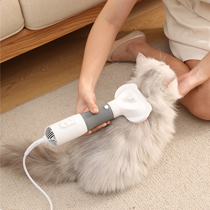 Quiet Pet Grooming Dryer With Comb Brush For Grooming Dogs, Cats, And Kittens - Fast Drying And Gentle On Fur - Pampered Pets