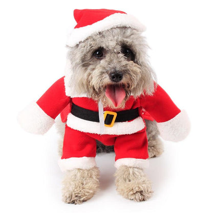 Pet Christmas Decoration Costume Pet Standing Costume - Pampered Pets