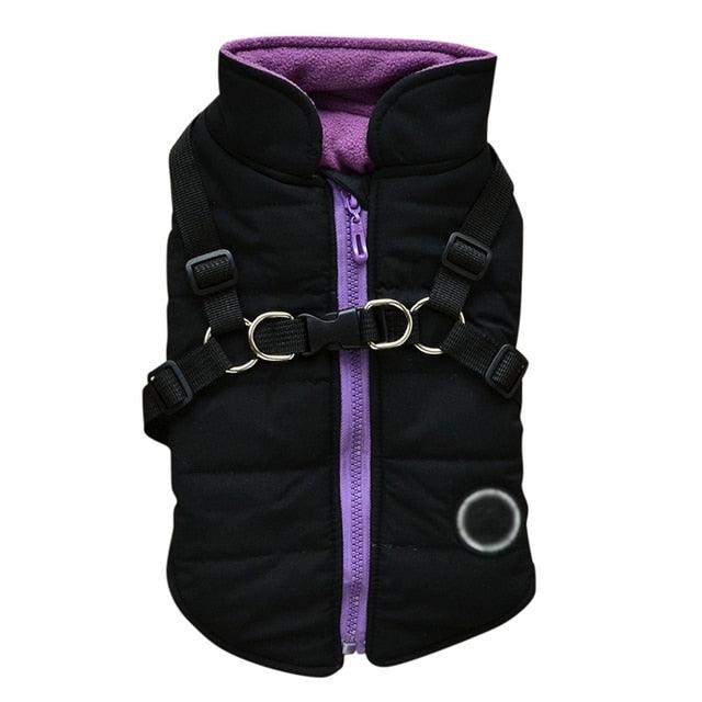 Waterproof Pet Coat With Harness - Pampered Pets