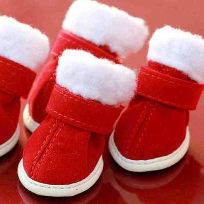 Pet christmas shoes - Pampered Pets