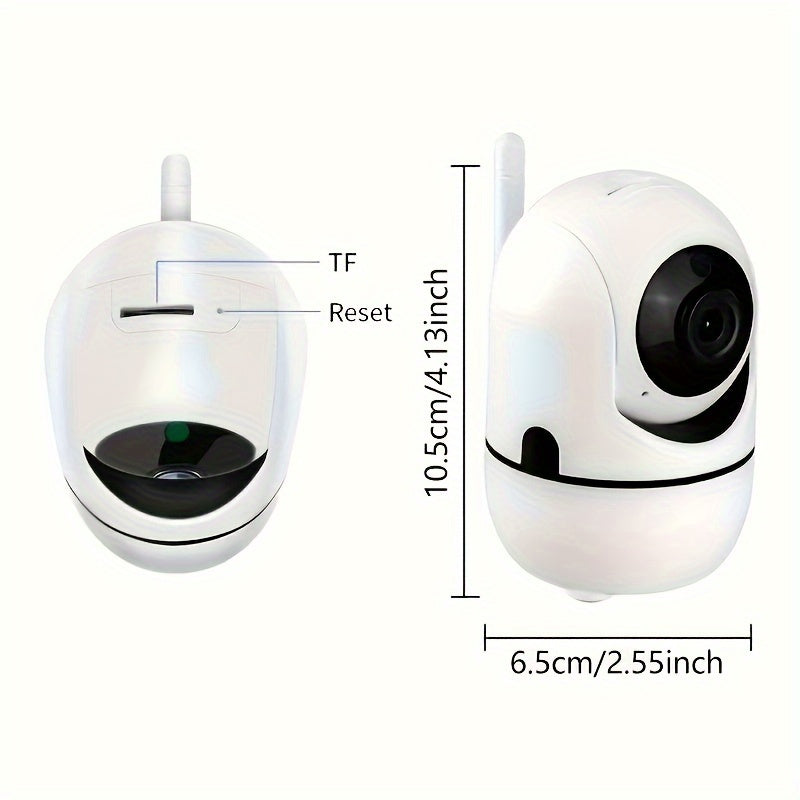 1pc WiFi Pet Camera With 2-Way Audio - Home Security Surveillance, 355° Pan, 110° Tilt - USB Powered, Cloud Storage Available - Pampered Pets