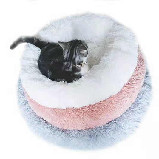 Round plush kennel - Pampered Pets