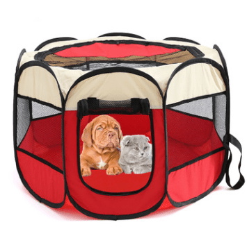 Fast folding octagonal pet fence, 600D Oxford cloth, waterproof and catching cat, dog cage, pet cage - Pampered Pets