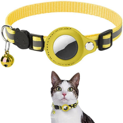 Pet Collar With Bell Airtag Reflective Collar - Pampered Pets