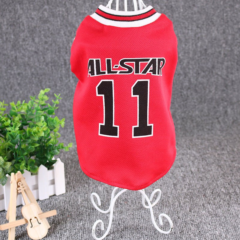 Hot World Cup Ball Spring And Summer Dog Vest Pet Supplies.