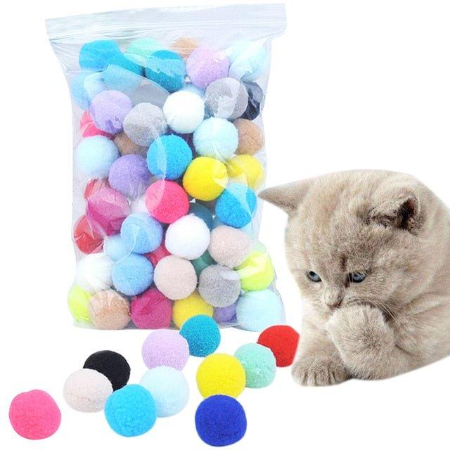 Pom Pom Cat Chew Ball Toy - Pampered Pets