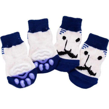 4Pcs Set Knitted Pet Socks - Pampered Pets