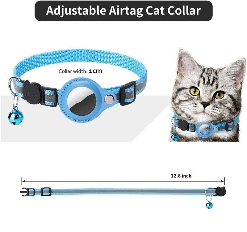 Pet Collar With Bell Airtag Reflective Collar - Pampered Pets