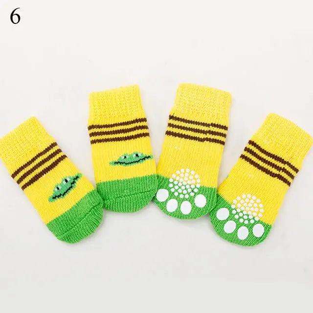 4Pcs Set Knitted Pet Socks - Pampered Pets