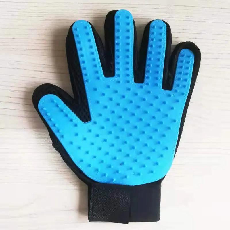 Pet Glove Cat Grooming Glove Cat Hair Deshedding Brush Gloves Dog Comb for Cats Bath Hair Remover Clean Massage Brush For Animal - Pampered Pets