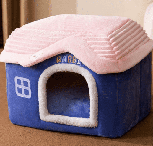 Foldable Dog House Pet Cat Bed Winter Dog Villa Sleep Kennel Removable Nest Warm Enclosed Cave Sofa Pets Supplies - Pampered Pets