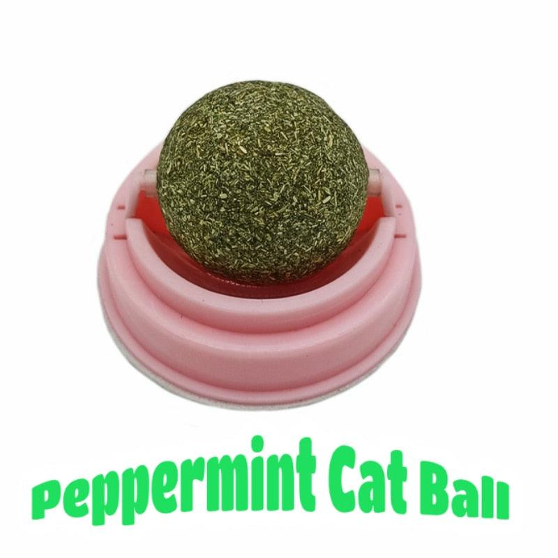 Natural Catnip Cat Wall Stick-on Ball - Pampered Pets