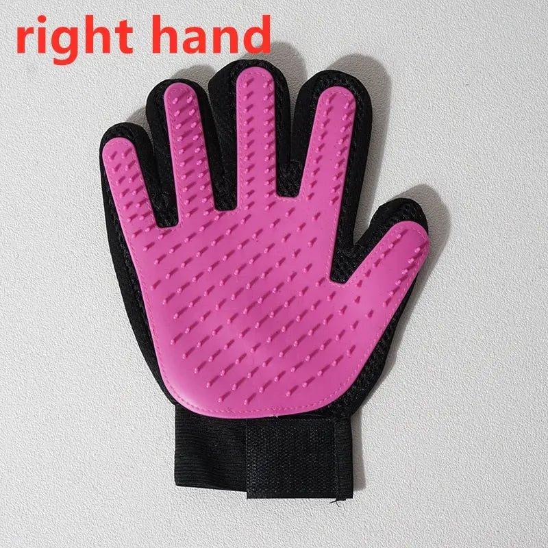 Pet Glove Cat Grooming Glove Cat Hair Deshedding Brush Gloves Dog Comb for Cats Bath Hair Remover Clean Massage Brush For Animal - Pampered Pets