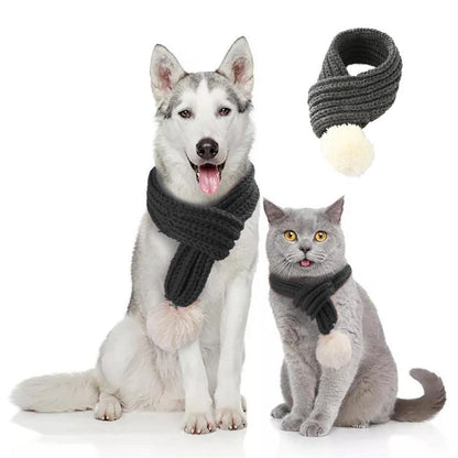 Pet christmas wool scarf - Pampered Pets