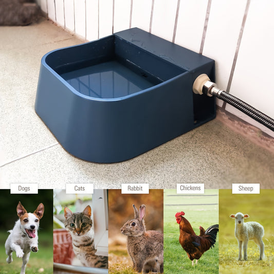 Pet Automatic Water Dispenser, Dog Auto Fill Water Bowl, Livestock Float Valve Water Feeder For Dog Cat Drinking - Pampered Pets