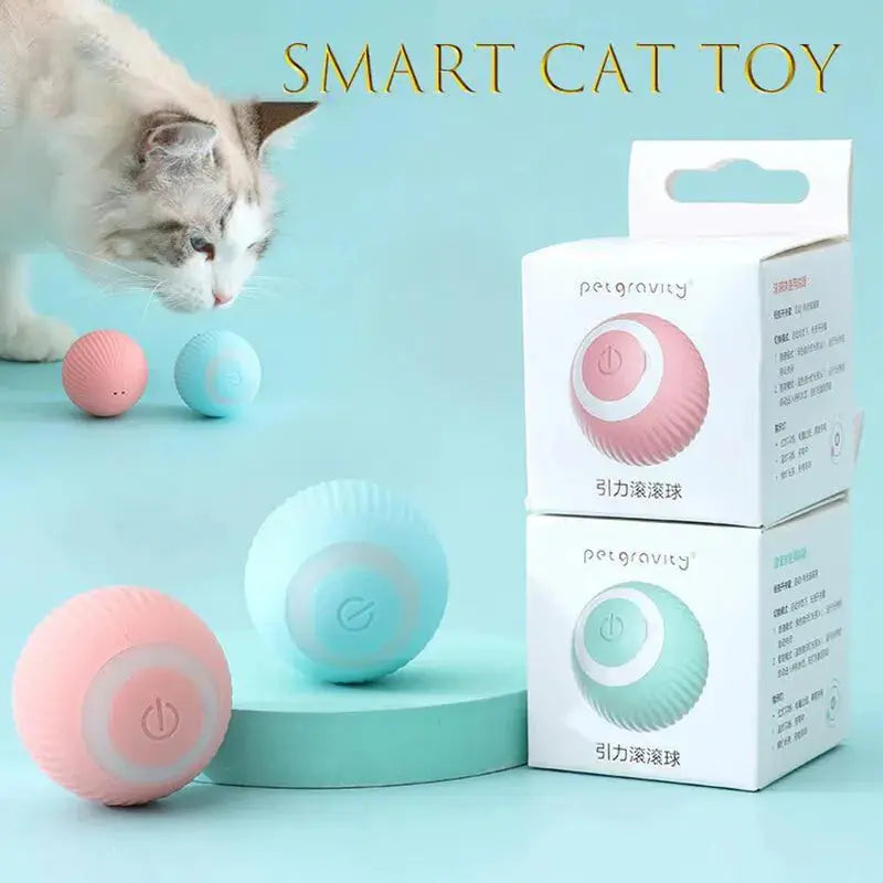Smart Cat Toys Automatic Rolling Ball Electric Cat Toys Interactive For Cats Training Self-moving Kitten Toys Pet Accessories - Image #2