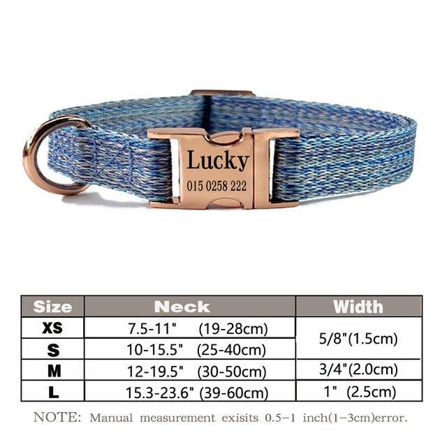 Personalized Nylon Dog Collar - Pampered Pets