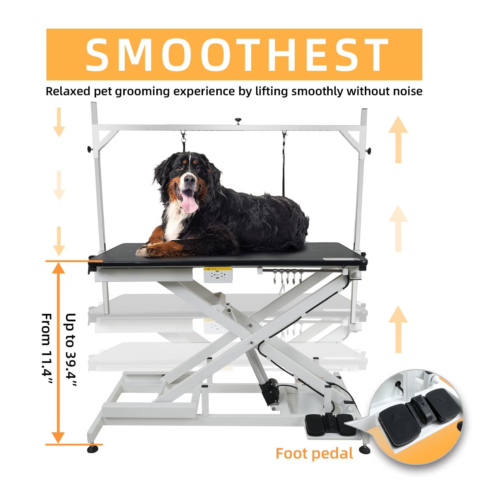 shernbao Pet Dog Grooming Table Electric & Heavy Duty 50in - Pampered Pets