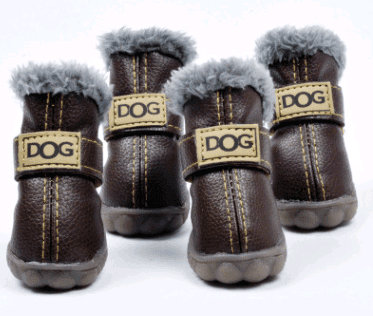 Dog Thick Snow Boots Keep Warm Teddy Autumn And Winter VIP Shoes - Pampered Pets