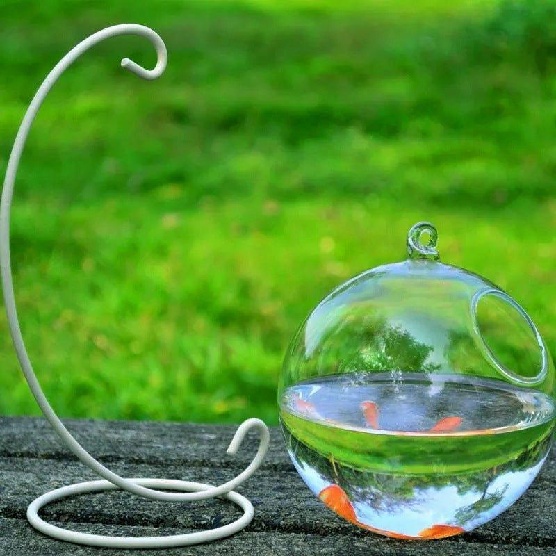 Hanging Glass Vase Fish Tank - Pampered Pets