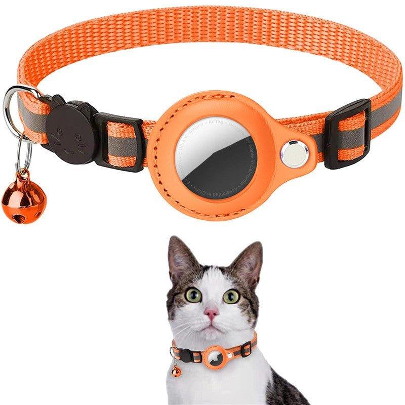 Pet Collar With Bell Airtag Reflective Collar - Pampered Pets